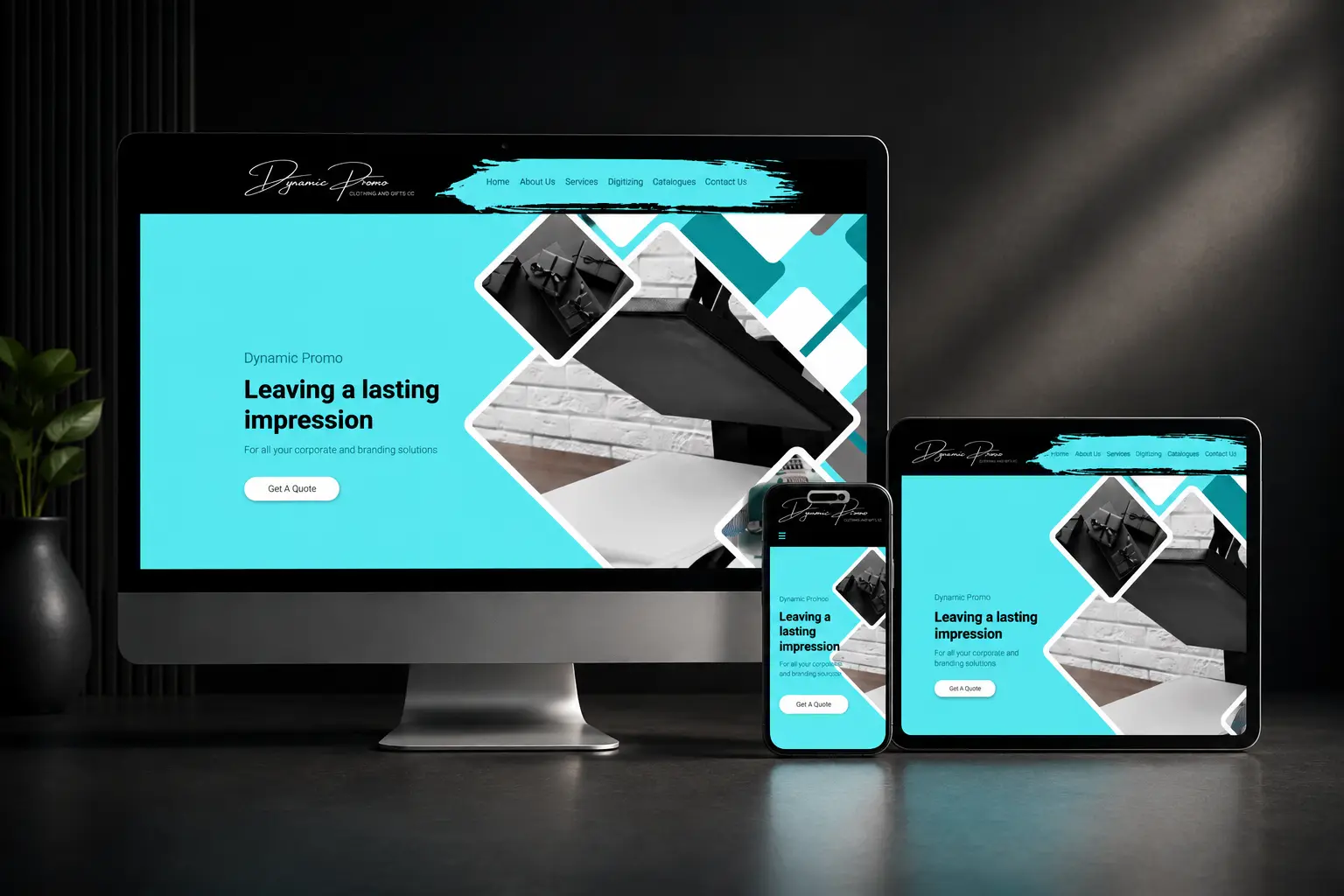 Dynamic Promo website designed by Bix Web